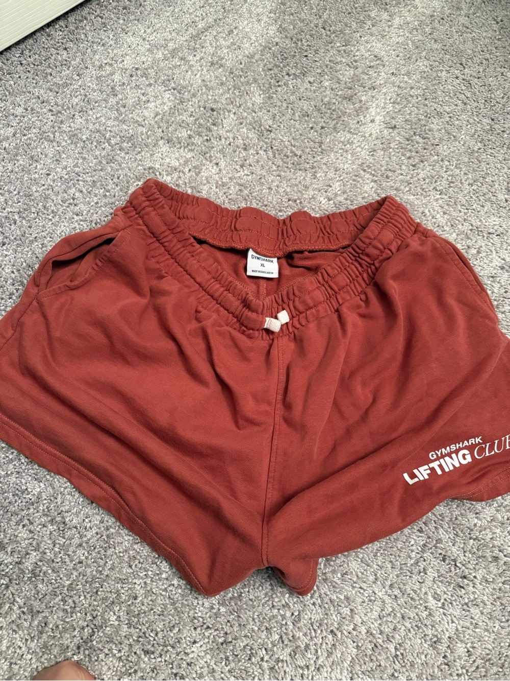 Gymshark Women’s Rust Red Lifting Club Athletic Shorts